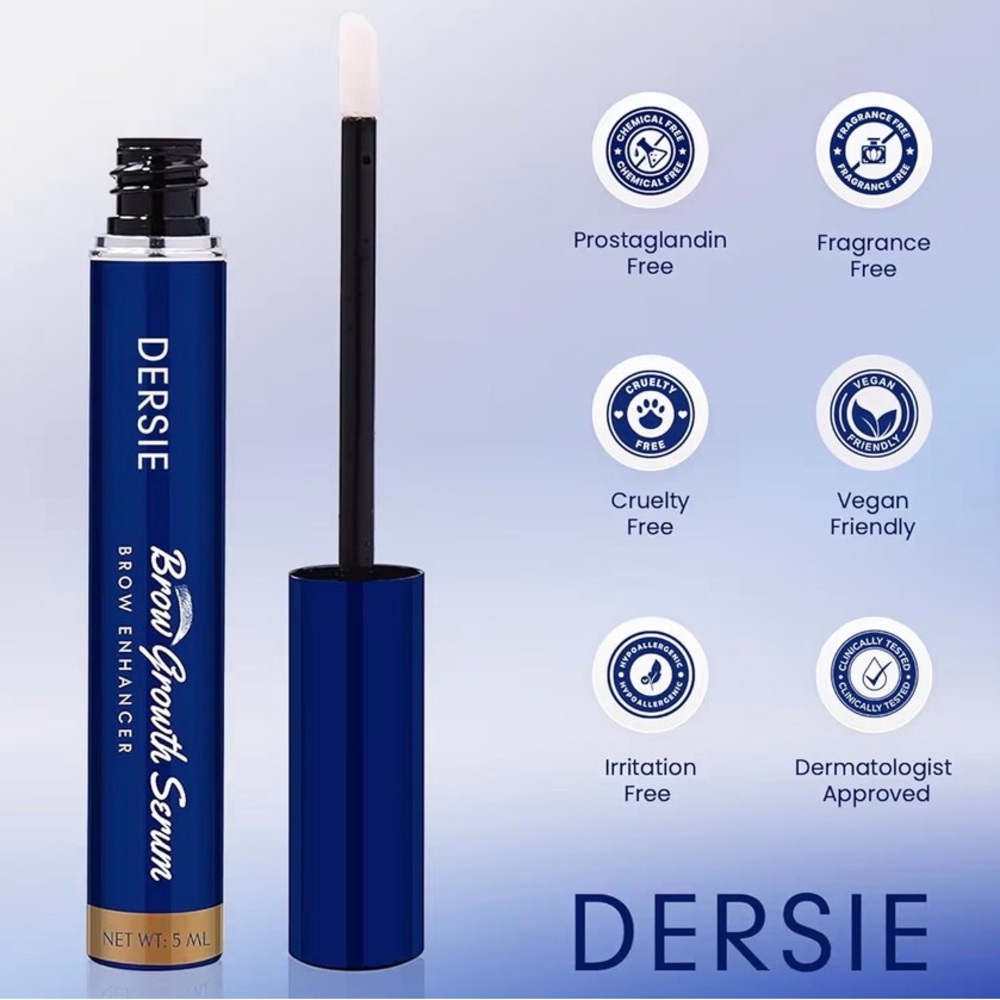 Dersie Brow Growth Serum Eyebrow Enhancer | Fuller Thicker Brows | 5 mL - Picture 2 of 7